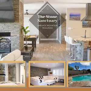  Holiday home Lux Private - Pool, Billiards, 8 Smart Tvs, Board Games, Cotton Bedding - The Stone Sanctuary At Mccullough Hills Trailhead